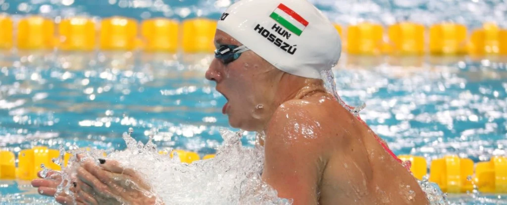 Hosszú Katinka úszik a budapesti vizes világbanokságon. Fotó: FINA BUDAPEST 2017