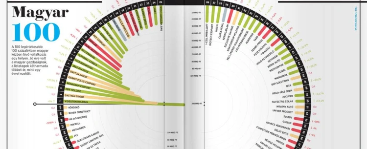 Tovább nőtt a 100 legnagyobb 100 százalékban magyar cég, vízfejű az ország