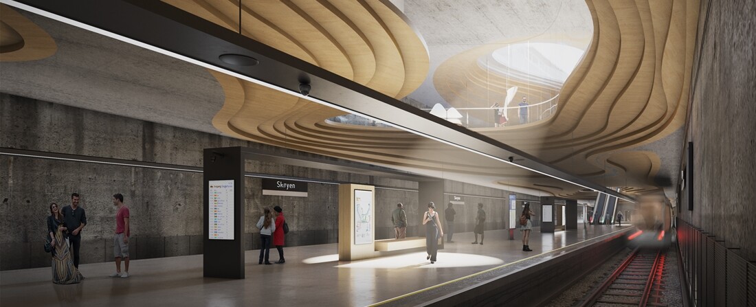 Díjnyertes állomásokat terveztek a négyes metrónak, most Norvégiába hívták a magyar építészeket