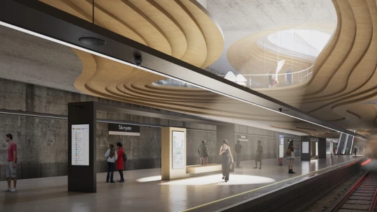 Díjnyertes állomásokat terveztek a négyes metrónak, most Norvégiába hívták a magyar építészeket
