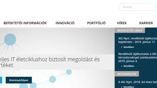 Jól indult a hét a 4ig-nek, nyertek kétmilliárd forintnyi közbeszerzést