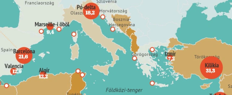 Ezek a Földközi-tenger legszennyezettebb partszakaszai