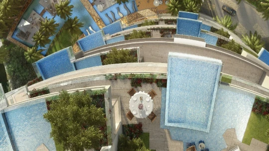Mindegyik lakáshoz privát uszoda vagy jacuzzi tartozik, 243 méter magasan is – galéria Dubaj legújabb luxustornyáról