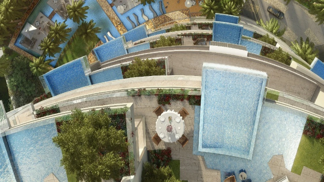 Mindegyik lakáshoz privát uszoda vagy jacuzzi tartozik, 243 méter magasan is – galéria Dubaj legújabb luxustornyáról