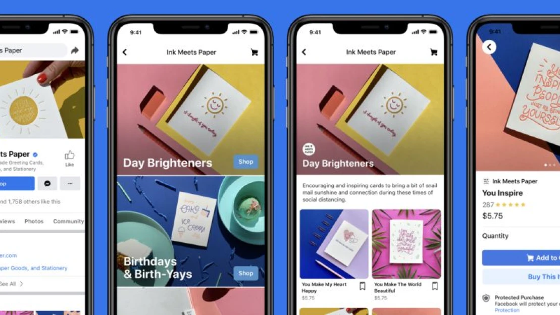 Elindult a Facebook Shops, amivel pillanatokon belül lehet webshopot felhúzni a kis cégeknek