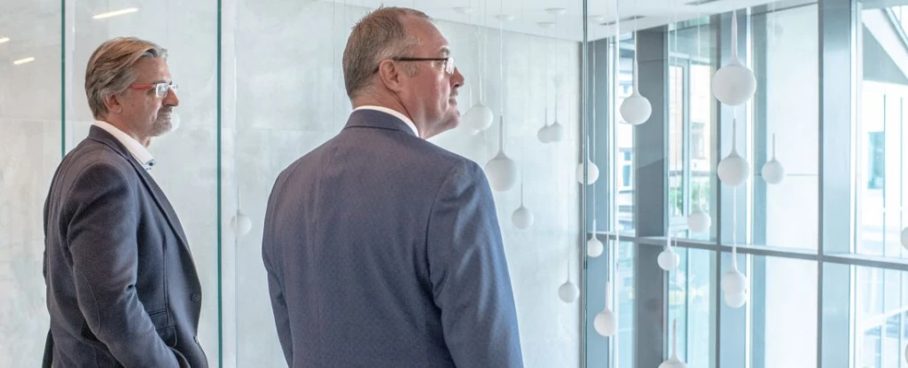 Szabó Ervin CEO és Kulcsár Tibor, a Kulcs-Soft alapítója. Fotó: Orbital Strangers