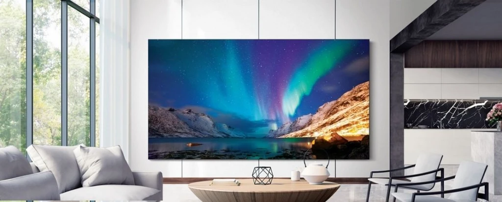 MicroLED kijelzővel ellátott tv.