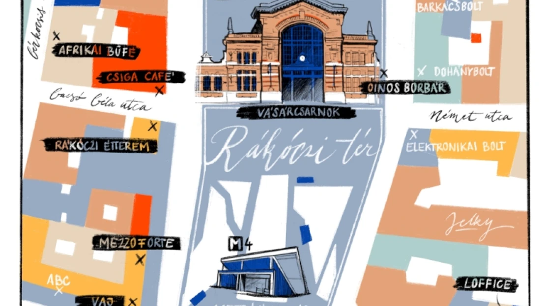 A Rákóczi tér és környéke