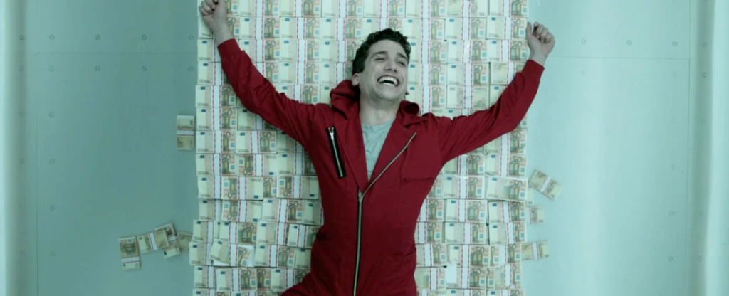 Részlet A nagy pénzrablás (La Casa de Papel) című sorozatból. Fotó: Netflix