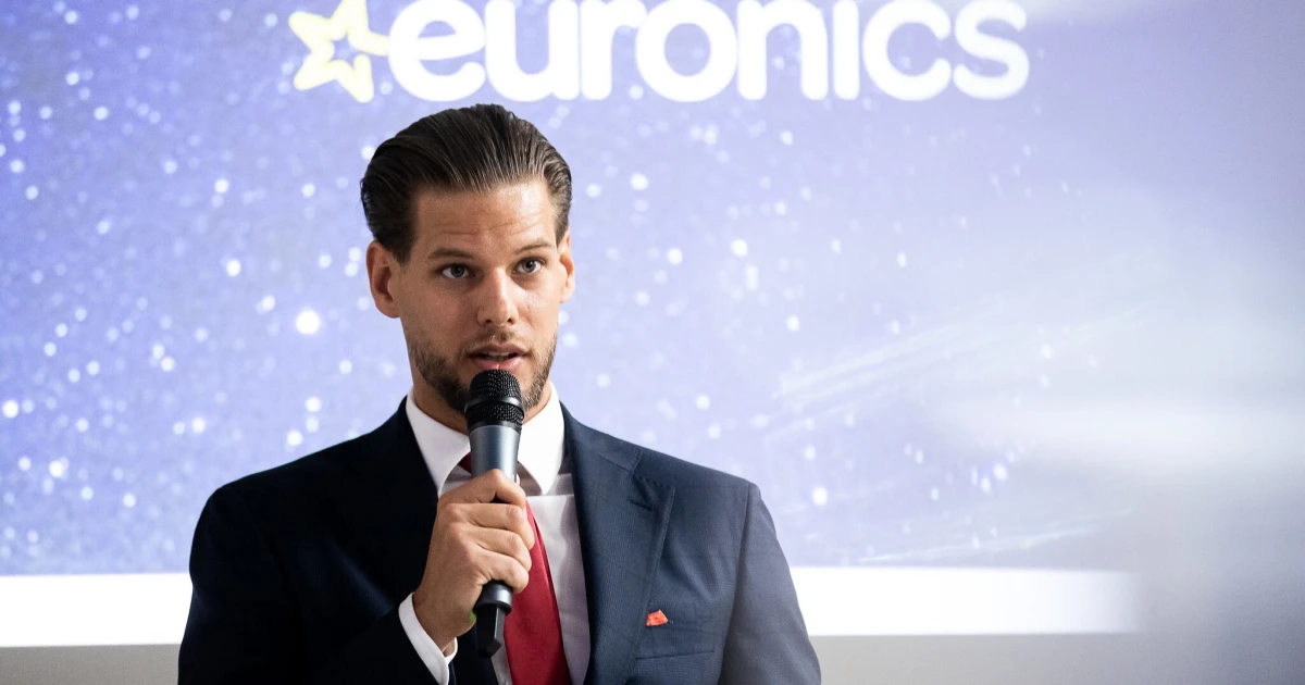 Fazekas Bálint, az Euronics ügyvezetője. Forrás: Euronics/Vöröskő Kft. (archív)