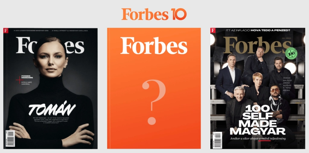 Kerülj a 10 éves Forbes magazin címlapjára!
