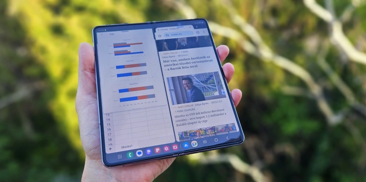Hajtogatható telefon, mint munkaeszköz? Kipróbáltuk, mennyire hasznos