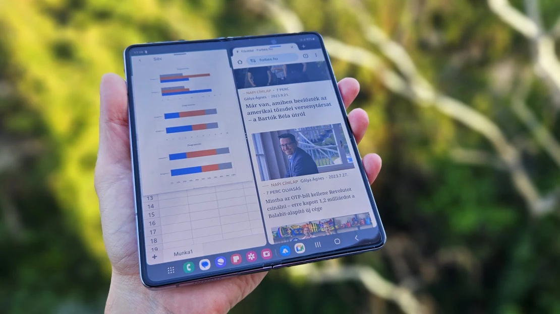 Hajtogatható telefon, mint munkaeszköz? Kipróbáltuk, mennyire hasznos