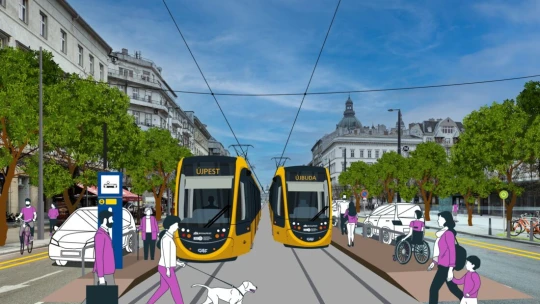 Több évtized után térhetnek vissza a villamosok Budapest két sugárútjára