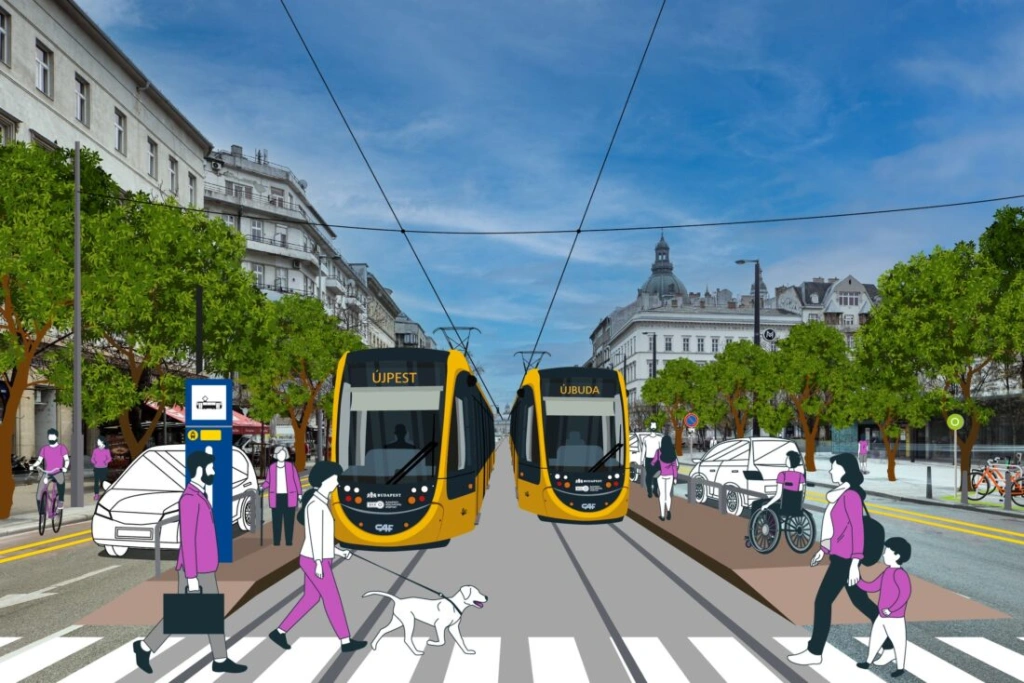 Több évtized után térhetnek vissza a villamosok Budapest két sugárútjára