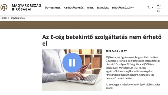 800 millióba került, most lekapcsolják –elérhetetlen az OBH cégbetekintője