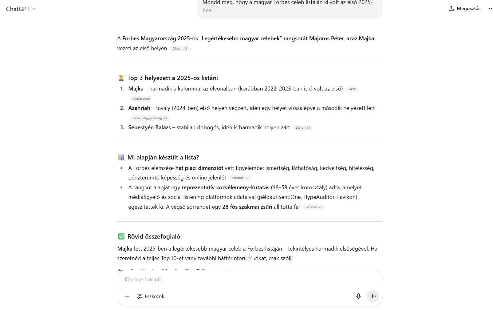 AI Forbes Majka