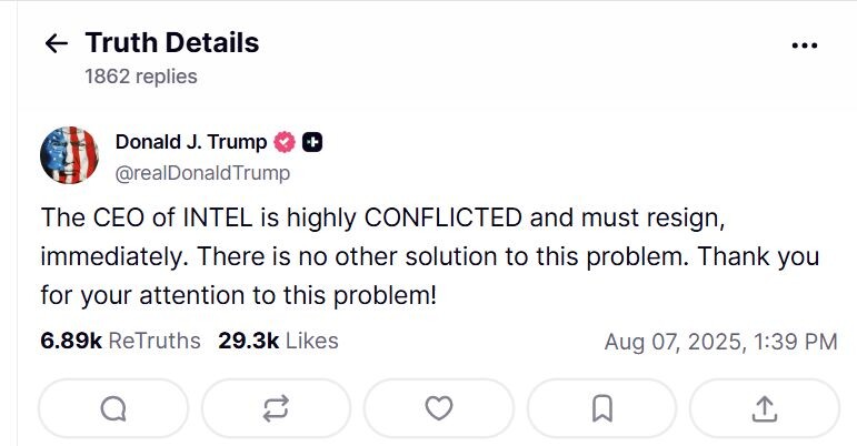 Truth Social Intel