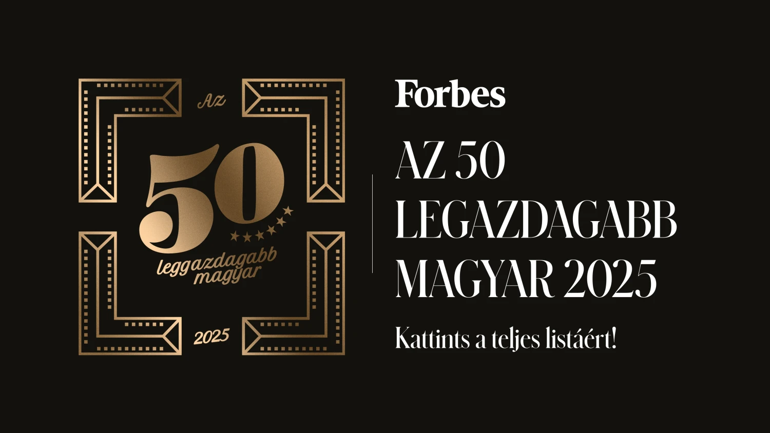 Az 50 leggazdagabb magyar – 2025