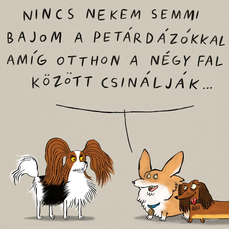 Netflixet néző Krasznahorkai, hádázó Orbán Ráhel – látlelet a magyar illusztrátortól, aki millióknak mutat görbe tükröt_3