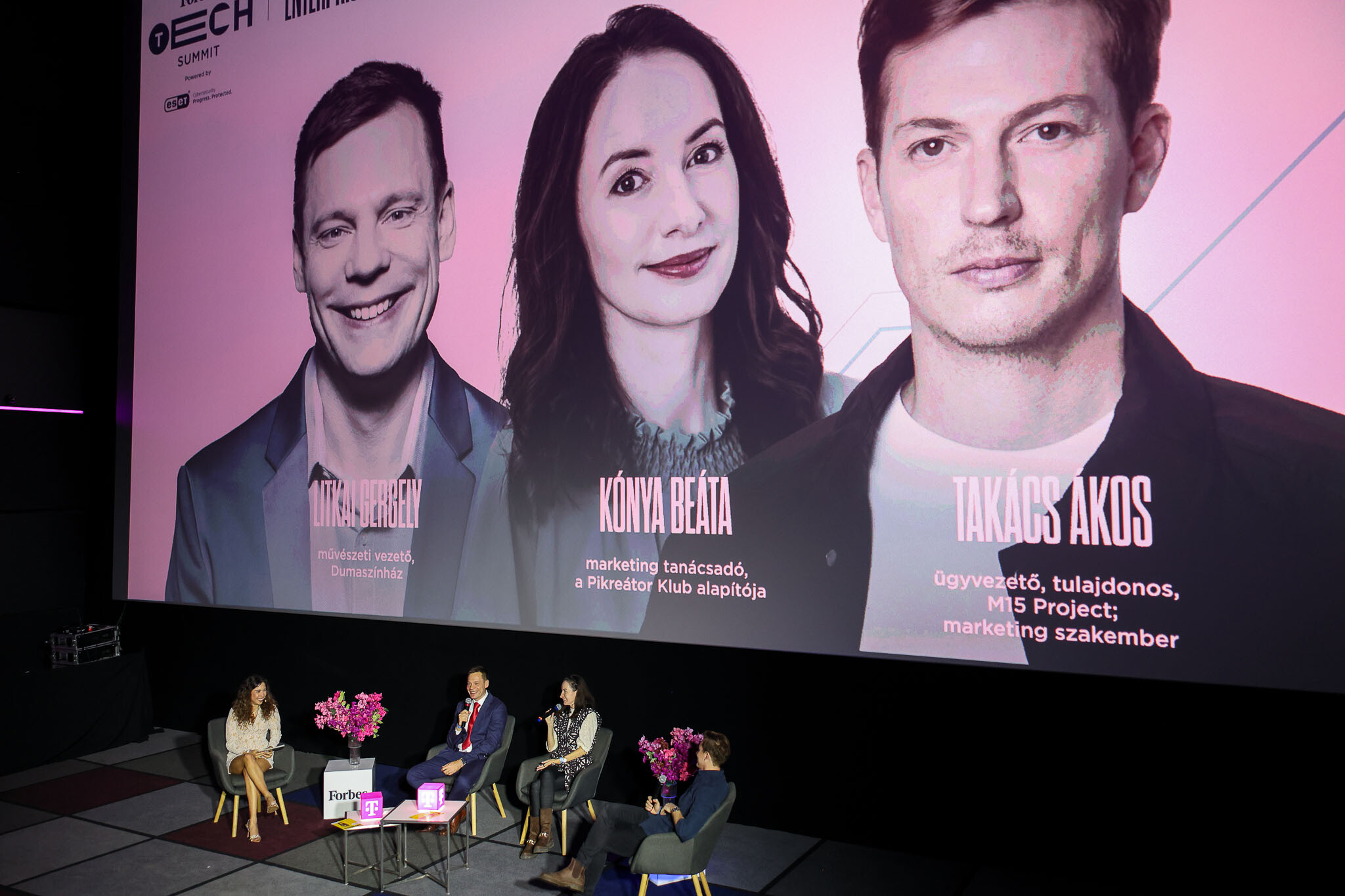 Litkai Gergely, Kónya Beáta és Takács Ákos, Tech Summit 2025, Fotó: Kaiser Erika