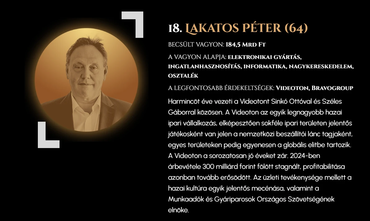 „Én abból megéltem eddig, hogy viszonylag jól számolok, írok, olvasok és beszélek” – mondja a 18. leggazdagabb magyar