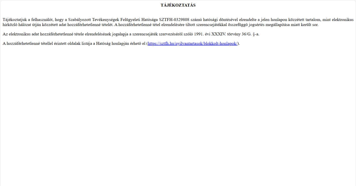 A Polymarket után újabb fogadóoldalt tiltottak ki Magyarországról