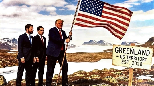 Trump egy MI-generált képpel tette egyértelművé, hogy mi a terve Grönlanddal