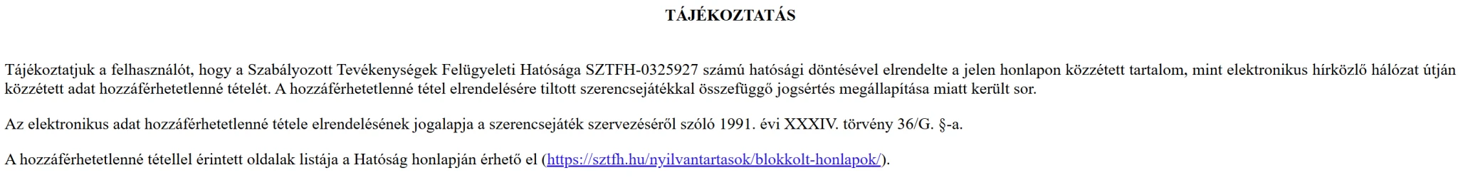 Betiltották, így ezen a platformon nem fogadhatsz a magyar választások eredményére