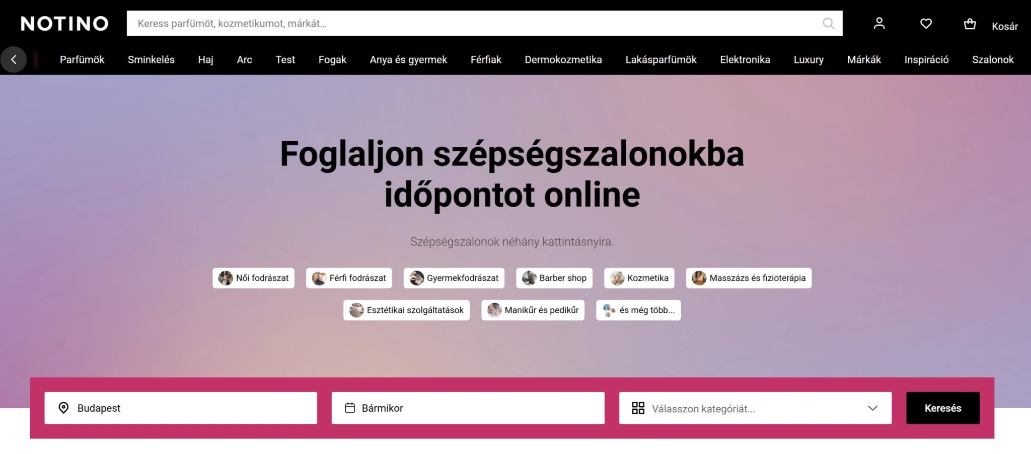 A Notino egyetlen beauty ökoszisztémában kapcsolja össze a termékeket és szolgáltatásokat