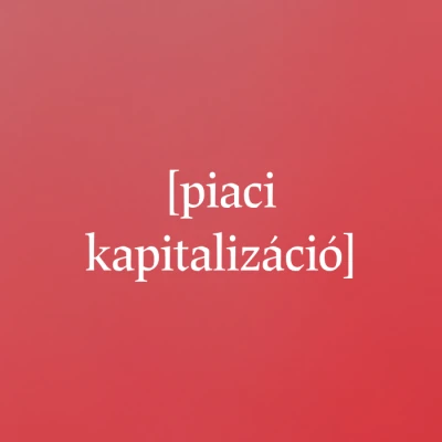 Piaci kapitalizáció