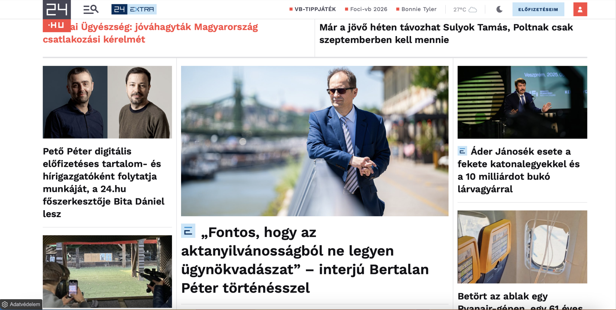 Szervezeti átalakítás a 24.hu-nál: új főszerkesztőt neveznek ki a lap élére