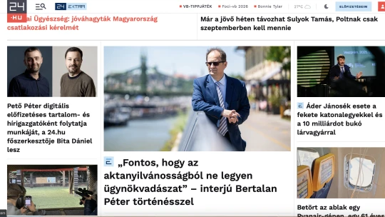Szervezeti átalakítás a 24.hu-nál: új főszerkesztőt neveznek ki a lap élére